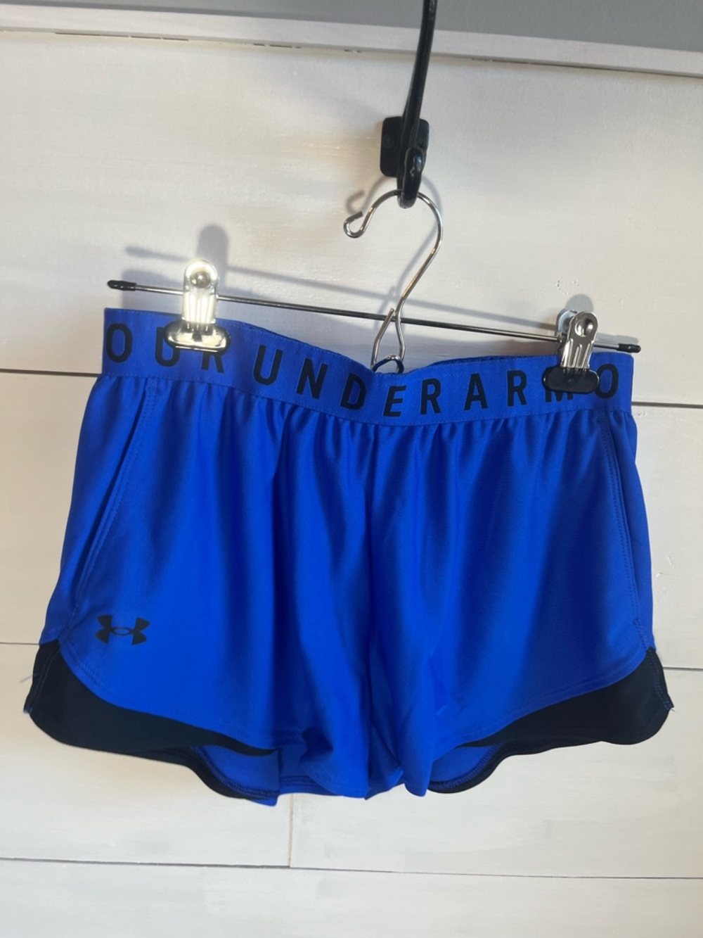 Under Armour Women's Royal/Black Athletic Running Shorts